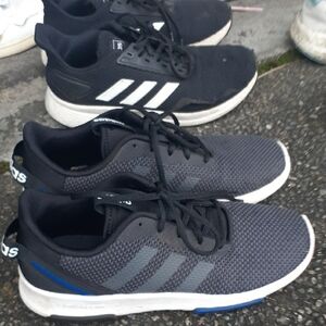 Adidas Black and Blue Sneakers